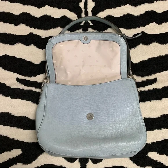 Kate Spade Jackson Blue Flap Shoulder Bag - Picture 10 of 15